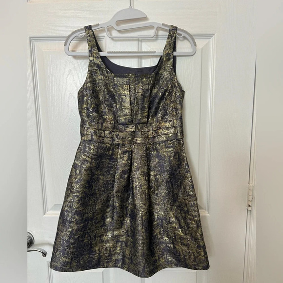 Moschino Cheap And Chic Women Gold Cocktail Dress 4 - Picture 1 of 4